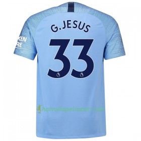 Jalkapallo Pelipaidat Manchester City G.Jesus 33 Kotipaita 2018-2019 Lyhythihainen